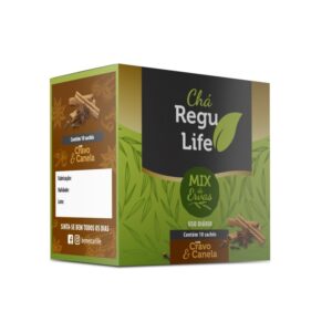 REGU LIFE 10 SACHÊS – Sabor Canela e Cravo Bem Estar Life