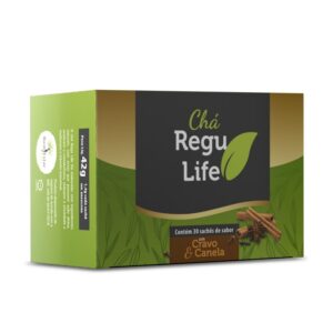 CHÁ REGU LIFE COM CRAVO E CANELA – 30 SACHET Bem Estar Life