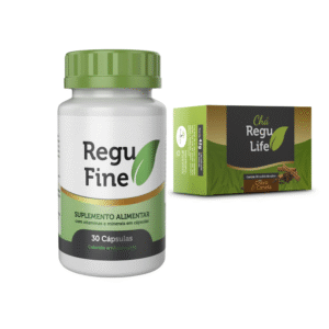 Regu Fine + Chá Regu Life sabor cravo e canela 30 saches – Bem Estar Life
