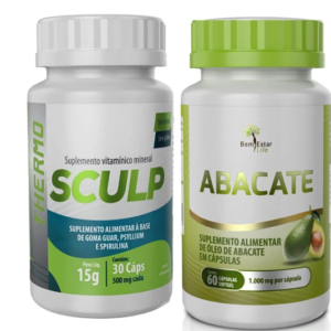 Sculp Thermo + Óleo de Abacate 60 cápsulas Bem Estar Life