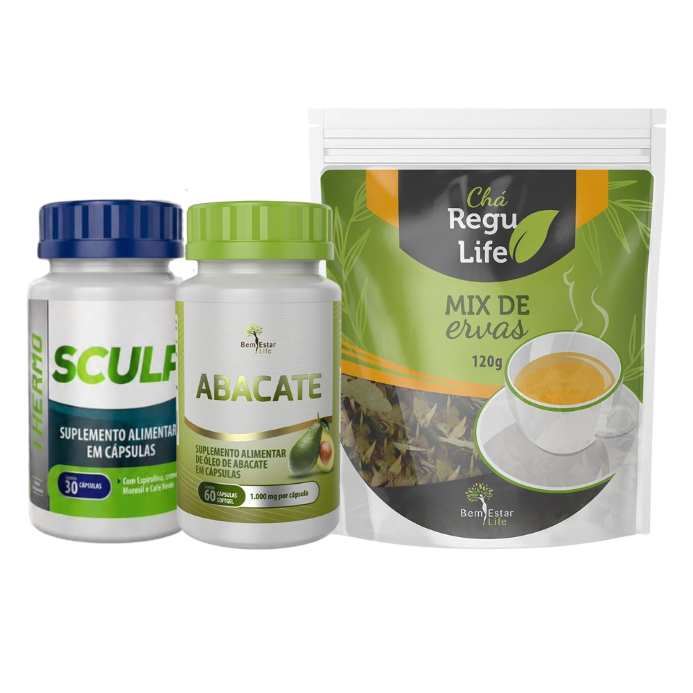 Kit Novo Sculp Thermo Plus+ Regu Life + Abacate 60 caps