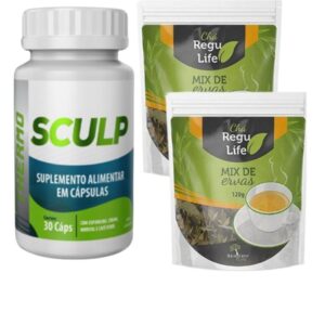 SCULP THERMO + Chá Regu Life 2 pacotes – Combo Emagrecedor Bem Estar Life